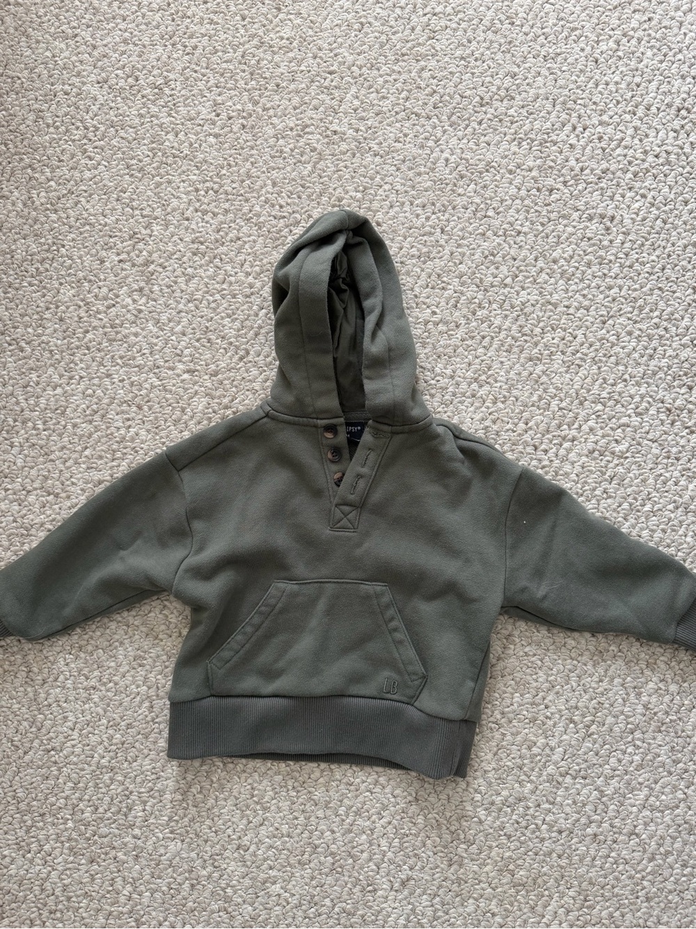 Little Bipsy baby Olive Green Hoodie Jacket